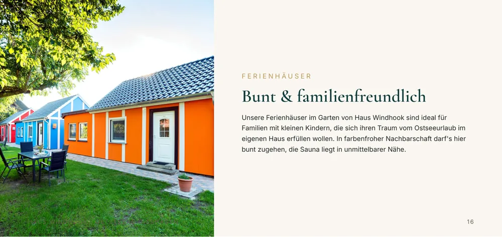 Die bunten Ferienhäuser