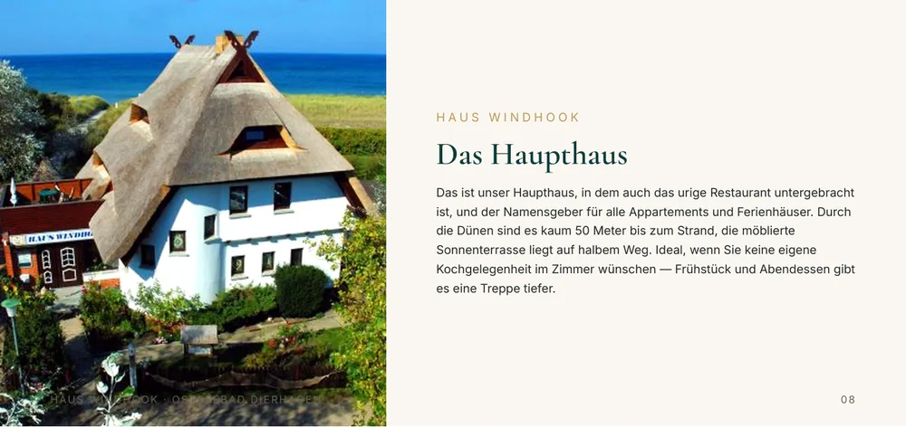 Das Haupthaus Haus Windhook